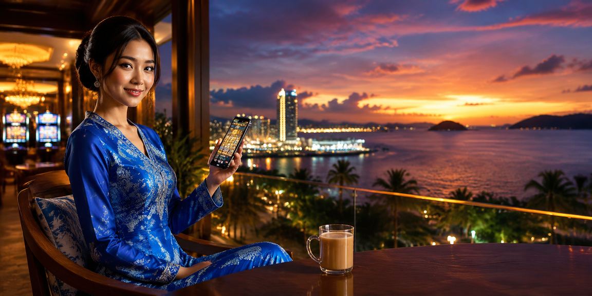 Pengguna berbaju kurung di Kota Kinabalu membuat deposit untuk perlawanan langsung p1605