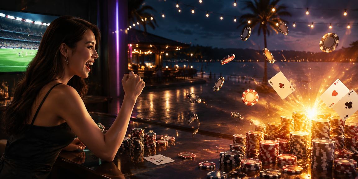 Pemain Malaysia menikmati permainan poker dalam talian di Langkawi melalui platform p1605